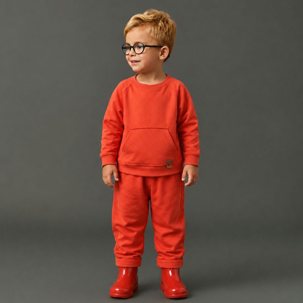 Conjunto Toddler Menino Vida ML Vermelho