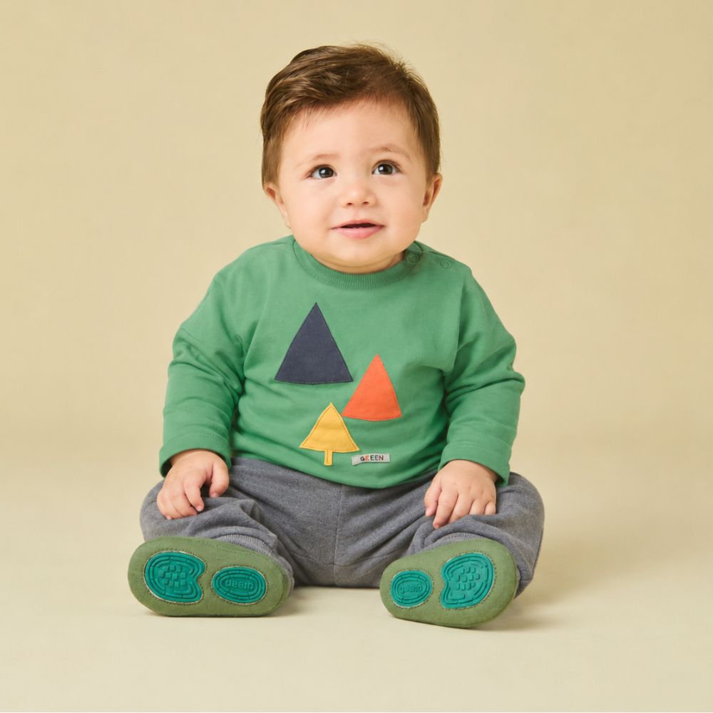 Conjunto Bebê Menino Floresta ML Verde