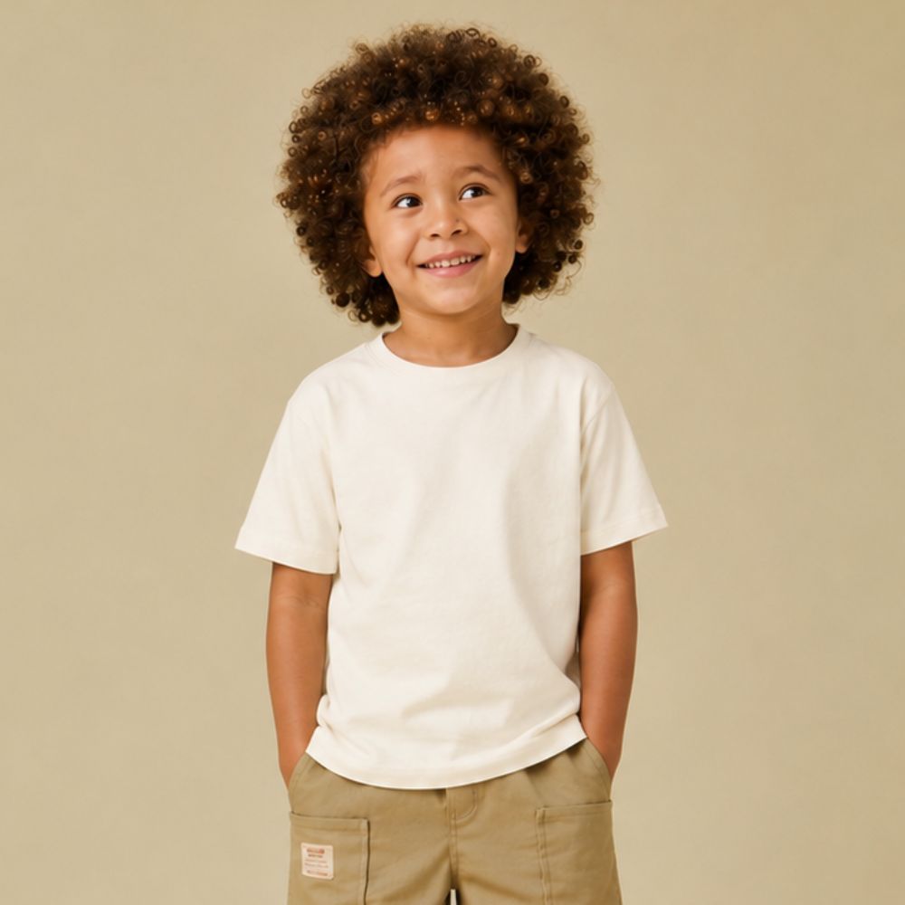 Camiseta Infantil Menino Trovão Off-White