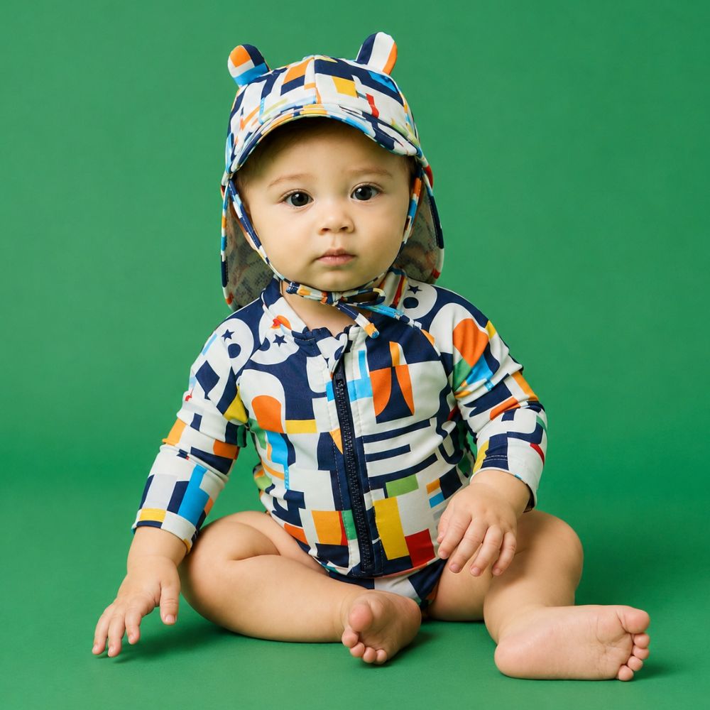 Maiô Bebê Menino Green ML Azul
