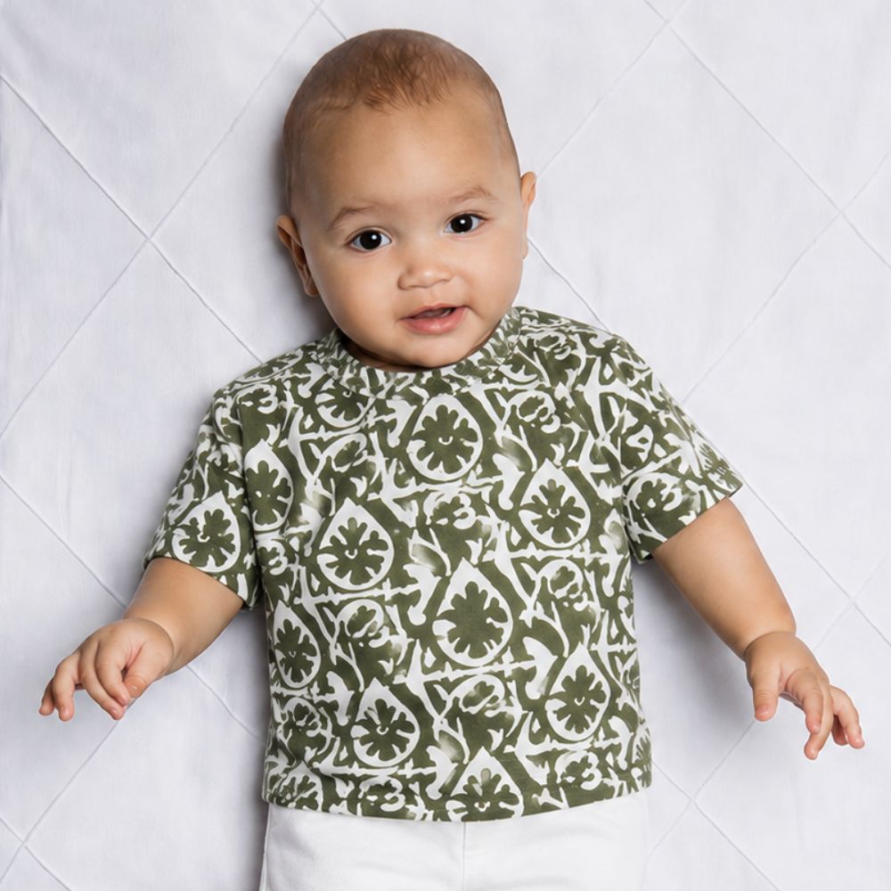 Camiseta Bebê Menino Baoba Verde