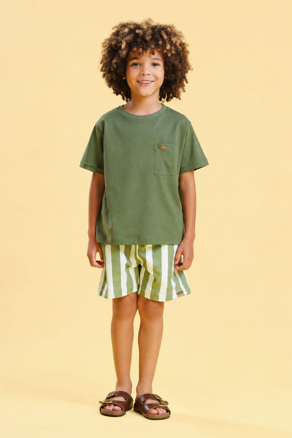 Bermuda Infantil Menino Listra Andes Verde