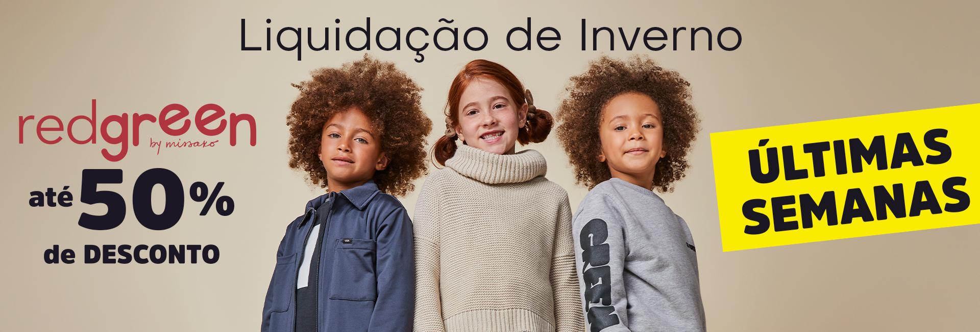 últimos Dias Liquidação de Inverno Redgreen